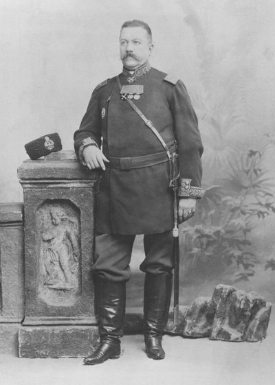 Porträt von General E. Alex de Pogojeff von Benque Studio